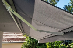 Aliga tokozott napellenző, antracit