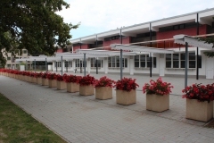 fehér Party napellenzők zárva