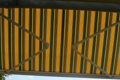 Zöld- sárga Csíkos balkon napellenző