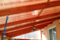 polikarbonát - télikert árnyékolás